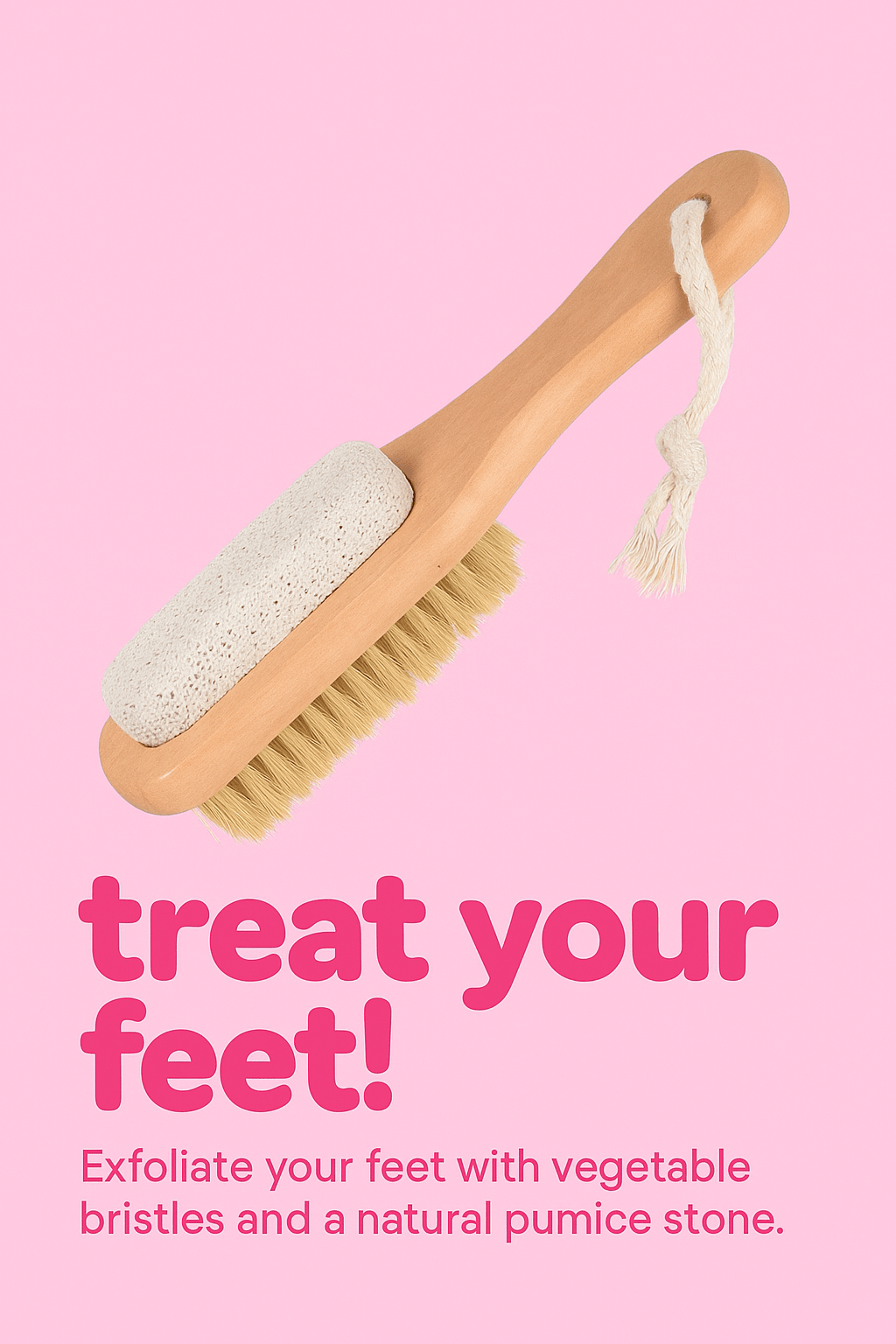 “Smooth Steps – 2 - in - 1 Foot Scrub Brush & Pumice Stone” - Inner Peace by Ali